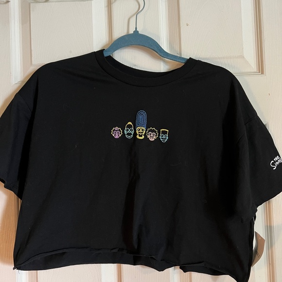Forever 21 embroidered the Simpsons crop top - Picture 1 of 3